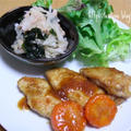 鶏ムネ肉の生姜焼き