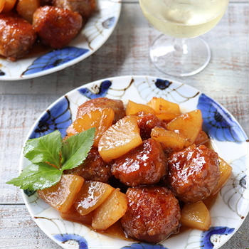 肉だんごと大根の甘辛煮