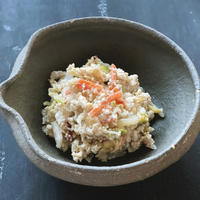 食感も楽しめる簡単で美味しく見た目も◎プラスの1品として「白菜漬けの白和え」