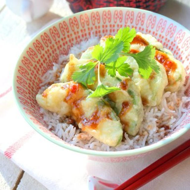 Avocado Tempura Rice Bowlアボカド天ぷら丼
