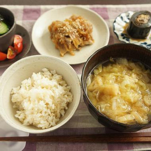 ”じゃばら胡瓜”のもずく酢和えでほっこりごはん