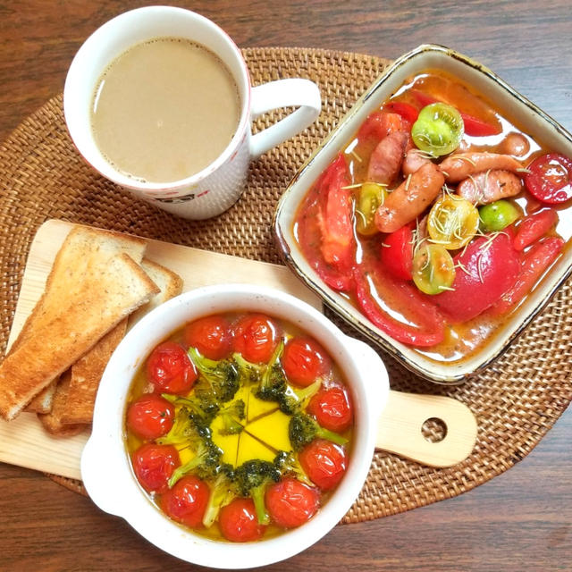 赤い洋食セット