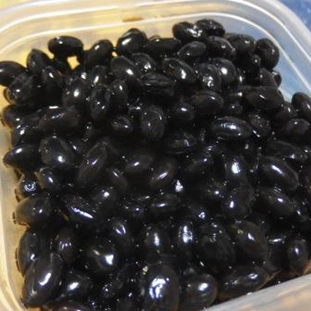 大好きな黒豆が煮えた