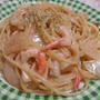 10/18一人ランチ?甘エビのクリームパスタ?