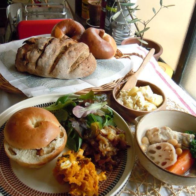 へっぽこベーグルで女子ランチ☆