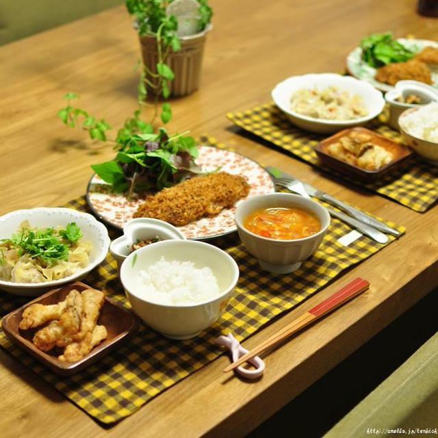 朝から親ばか炸裂と、一昨日の晩ごはん～