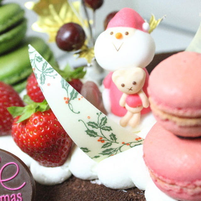 クリスマスケーキ写真撮影