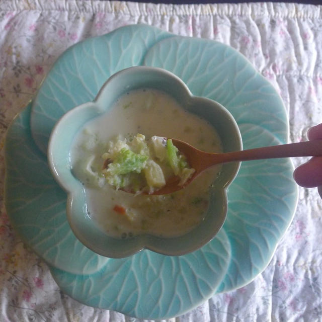 栃木県産：ロマネスコの豆乳スープ