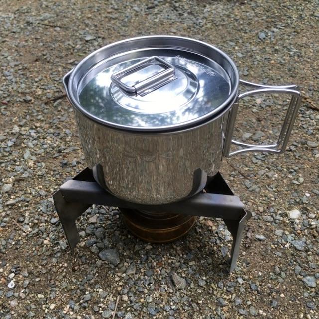 Captain Stagのラーメンクッカーでコーヒー用湯沸かし　＆フーディストノートにレシピ掲載