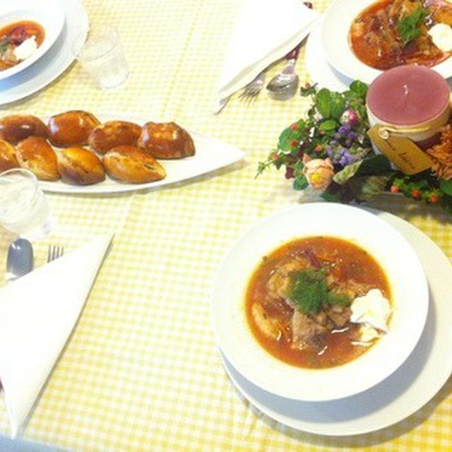 料理教室・・・ロシア料理「ボルシチ、ピロシキなど」
