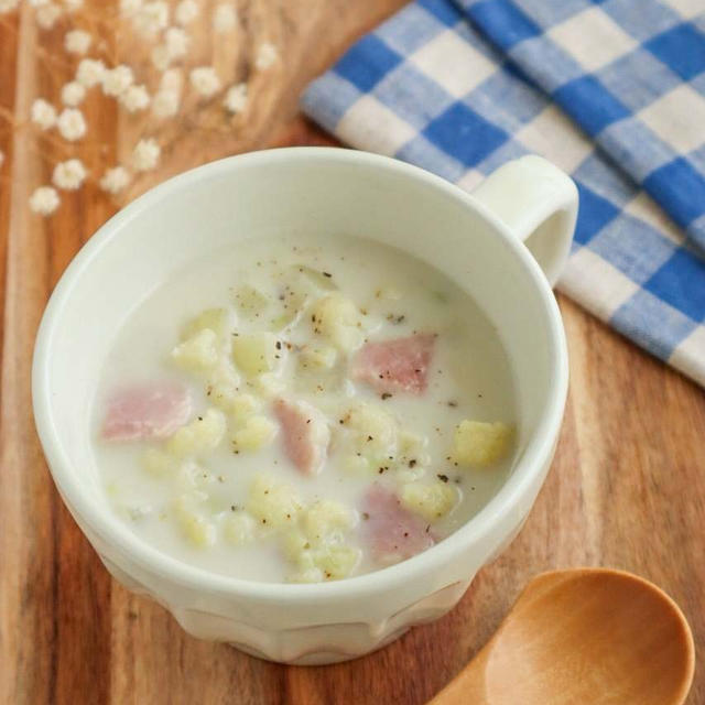 ＊【レシピ】やさしい甘さ◎カリフラワーの豆乳スープ＊
