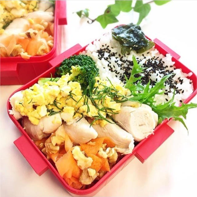 人参くるみ和え弁当♡つくレポありがとうございます。