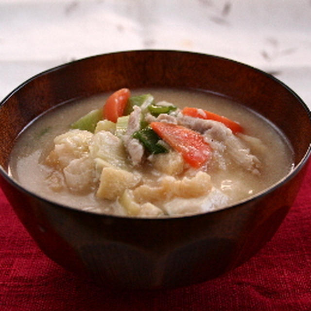 あったか美味しい♪「豚肉の粕汁」