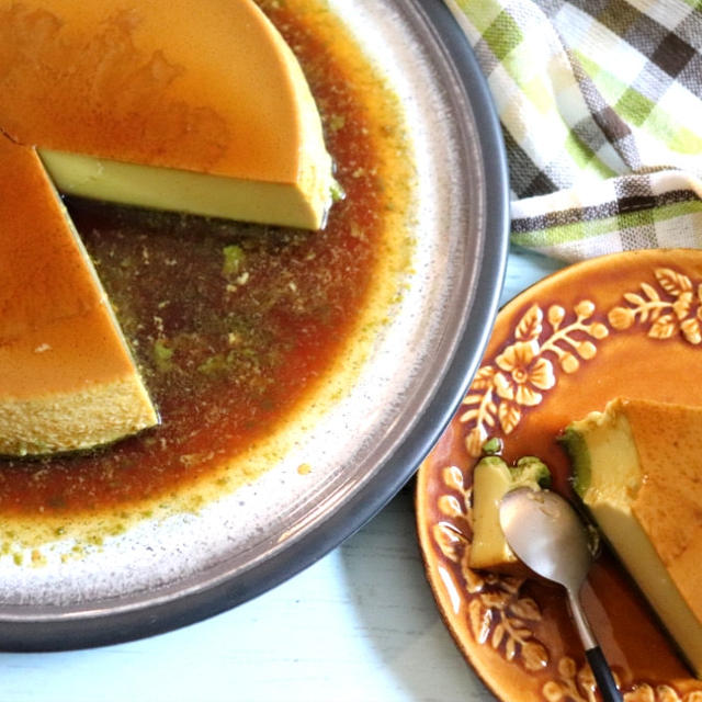 【簡単！】ミキサーで一発！驚きの滑らかさ！抹茶焼きプリン