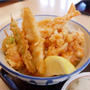 さん天My天丼、桜えびとさよりの天丼