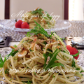 カリカリ桜えびと青のり・磯の香り☆冷製パスタ by Jacarandaさん
