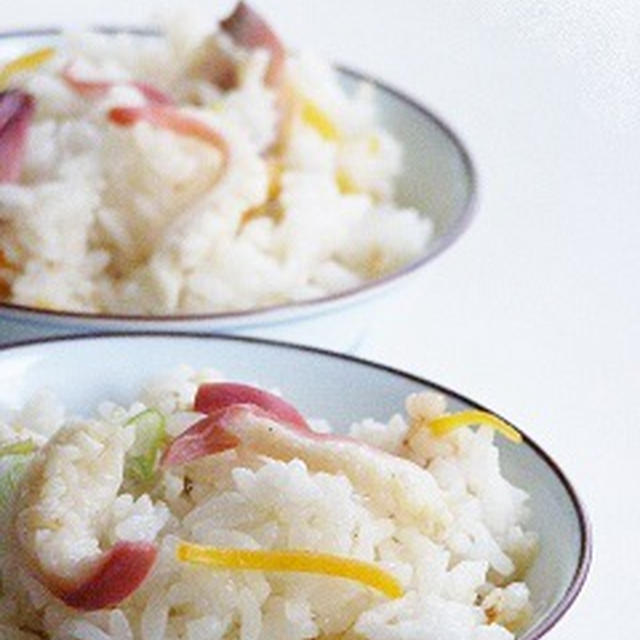 北寄貝の炊き込みご飯