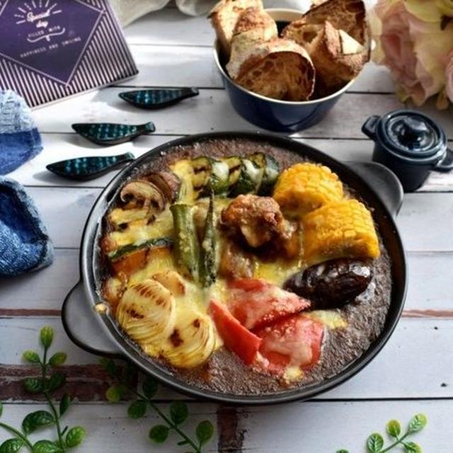 素敵アイディアです～チーズとろ～りな夏野菜たっぷりチキンカレー