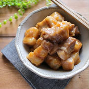 レンジで１０分！コロコロ可愛い味噌風味の豚の角煮