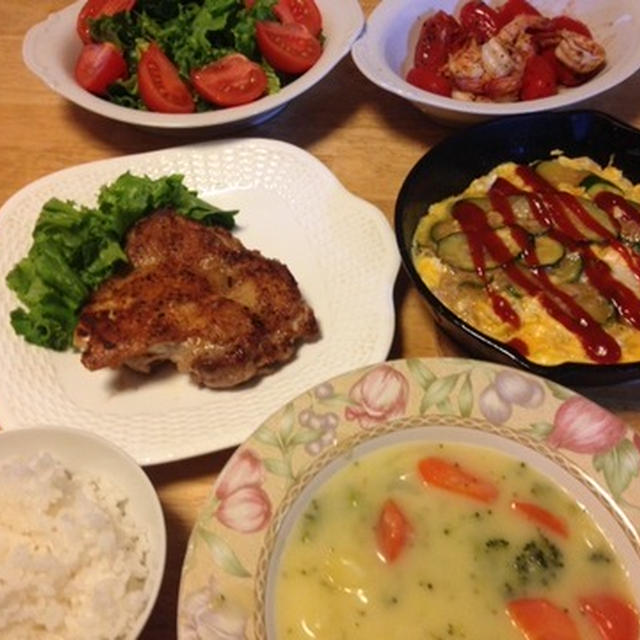 いつかの晩御飯はパリパリチキンソテーなど～