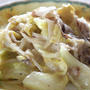 ＜簡単☆豚肉と野菜の炒めもの（ミルクと焼き肉のたれで）＞
