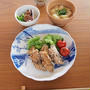 サバの竜田揚げの晩ごはん