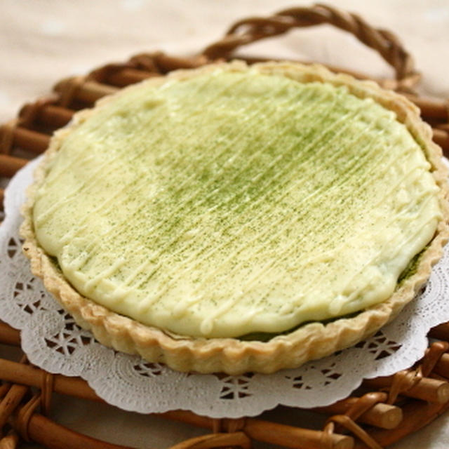 ホワイトチョコと抹茶のパイ
