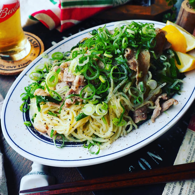 暑い日にももりもり食べられる❤️我が家のねぎだく塩焼きそば❤️