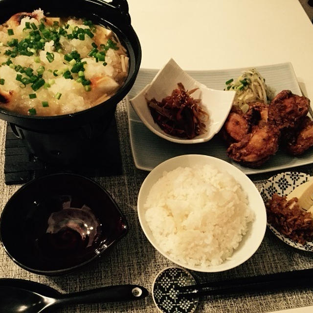 豆腐と御餅のみぞれ鍋とか