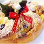 おもてなしにも喜ばれる！Christmasパン！りんご煮とレーズンたっぷり「りんごリースパン」