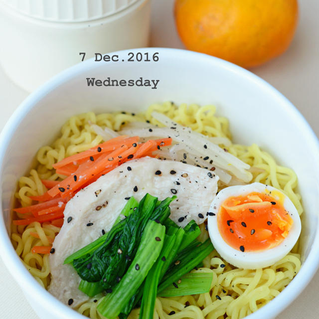 １２月７日　水曜日　醤油つけ麺