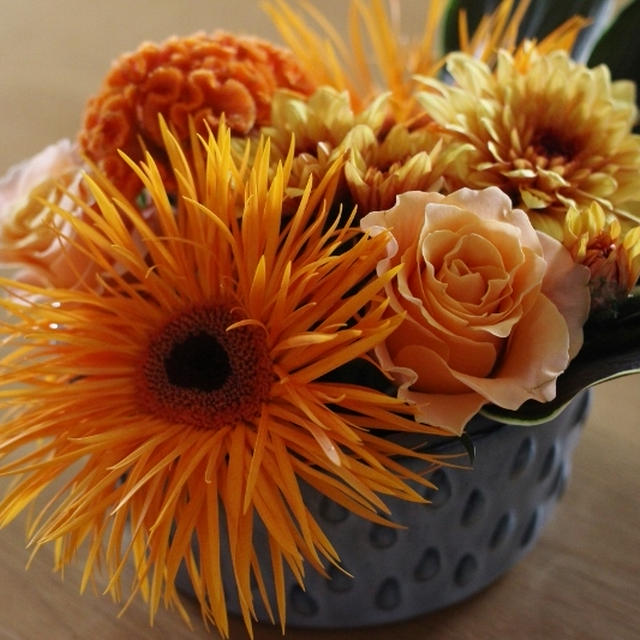 ハロウィンのお花が届きました