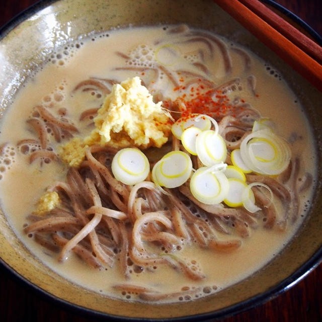 【冷凍そばで簡単レシピ】「豆乳しょうがそば」が超ウマ死！！