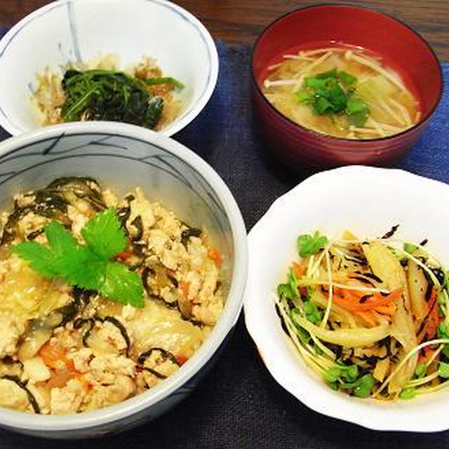 激安☆甘辛鶏肉ミンチ丼＆大掃除で節約（＾＾ｖ