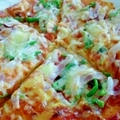 オーブントースターでおいしいピザ by カナシュンばーばさん