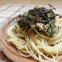ニラ玉納豆パスタ