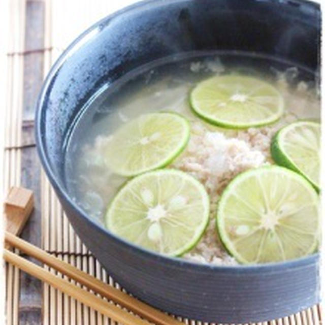 すだちたっぷり！鶏塩にゅう麺