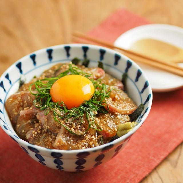 鯛のごま漬け丼 台風被害にお気をつけください By 筋肉料理人さん レシピブログ 料理ブログのレシピ満載