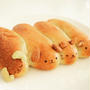 自家製酵母にイースト＋のちぎりdog♪お祭りのわたあめ。
