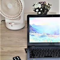 梅雨のジメジメ対策★±0DCサーキュレーターB320でPCでブログを書く