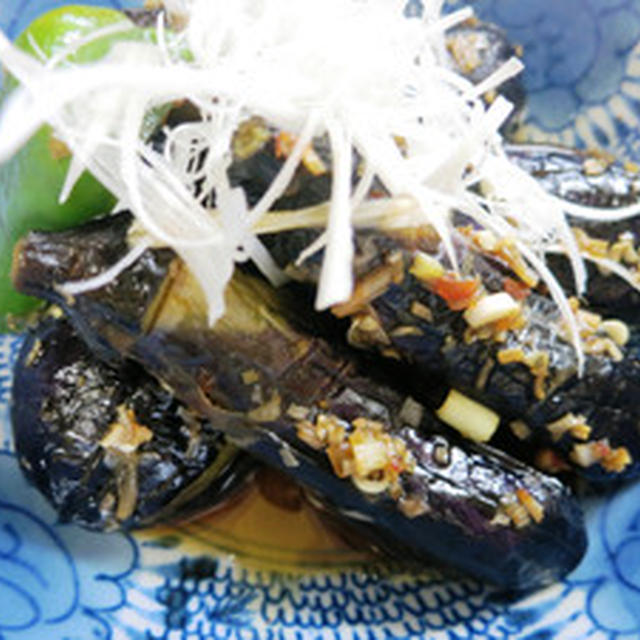揚げナスのピリ辛煮