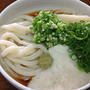 今朝の麺は「オクラとトロロのぶっかけうどん」
