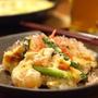 山芋鉄板　アスパラガス入りです。