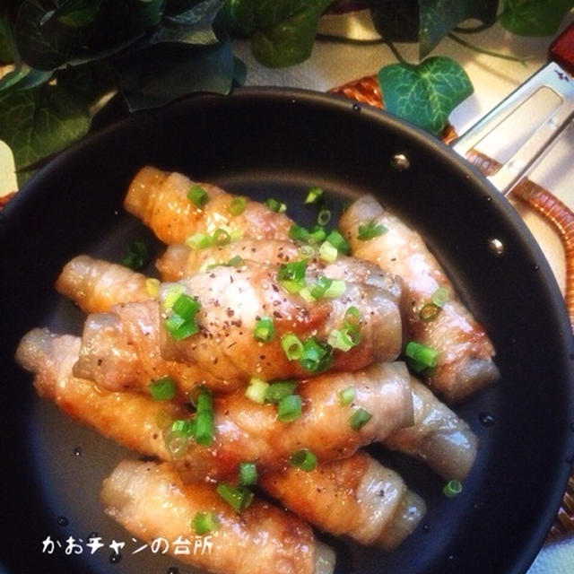 絶品＊黄金ダレで＊ごぼうの肉巻き。酵母のこと。きょうのこと。