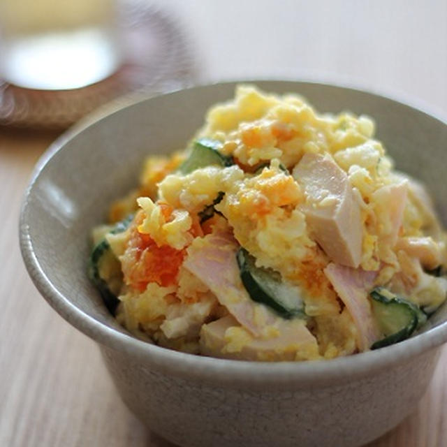 味噌漬け卵のポテトサラダ