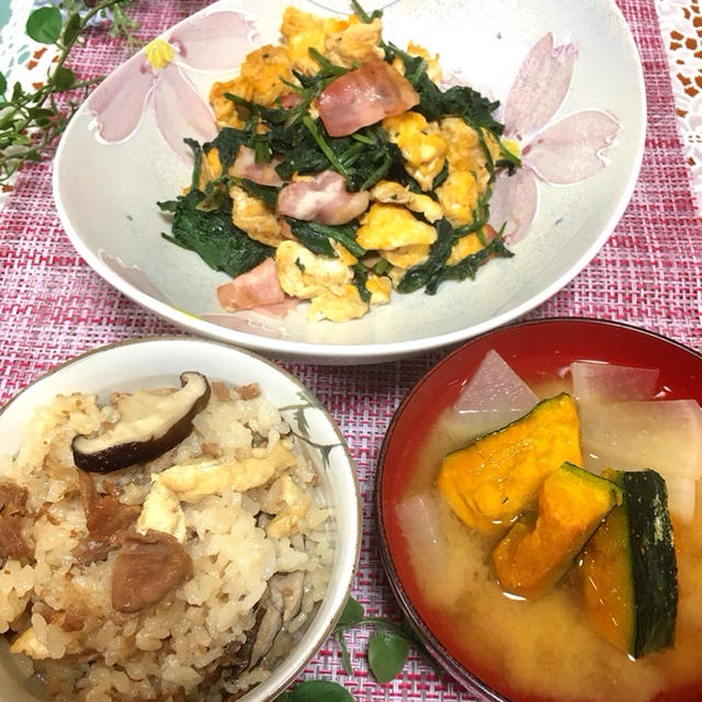 豚の甘辛煮から豚の炊き込みご飯！