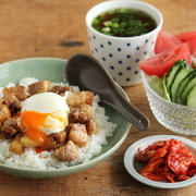 即席魯肉飯（ルーローハン）風献立