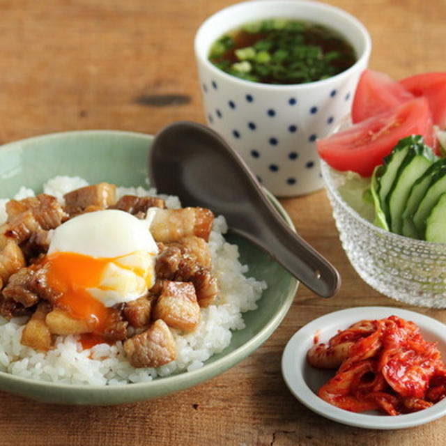 即席魯肉飯（ルーローハン）風献立