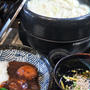 ◇晩ご飯【豚薄切りロースとキャベツのミルフィーユ鍋】とローソンハンバーグ