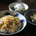 レシピ付き献立　ちらし寿司・青しそつくね焼・ブロッコリーとエリンギのソテーサラダ